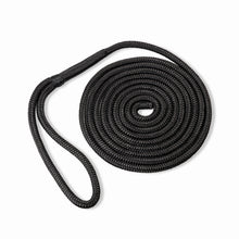 Load image into Gallery viewer, ACY Marine Double Braided Nylon Dock Line (Black)