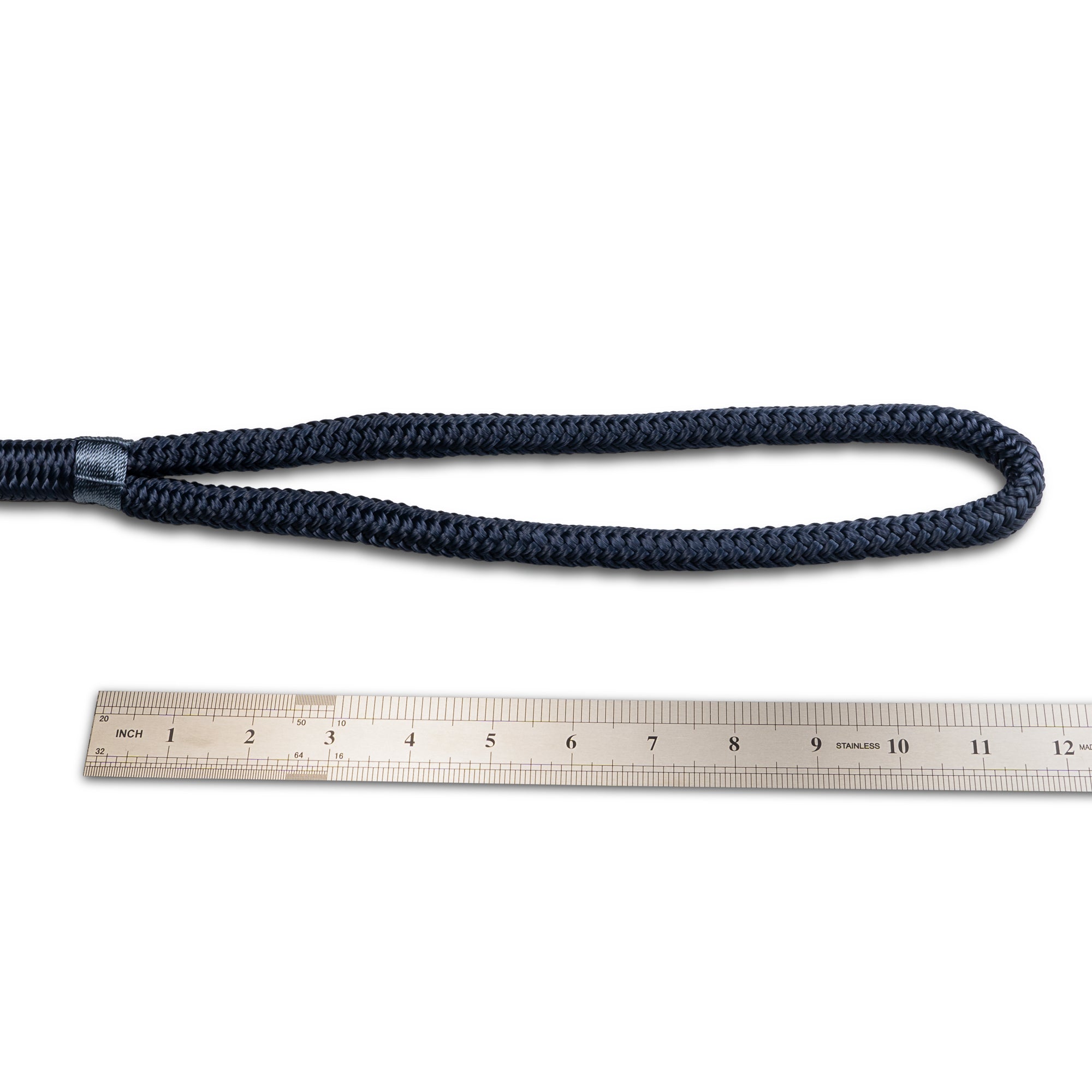 Mad Dog 1/2" X 10' Solid Braid Nylon Dock Line (Navy Blue) - Made In USA, 1-Year Warranty